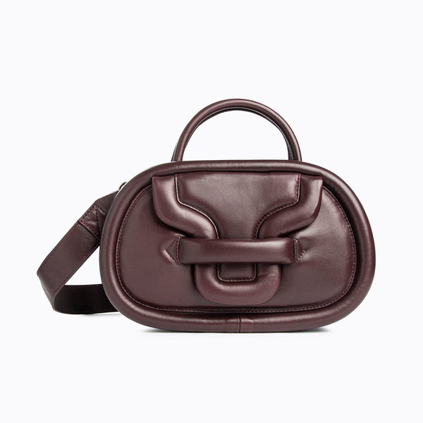 LEATHER BOWLING BAG - BROWN SHEEP LEATHER