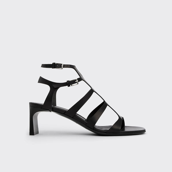 Women's ROMA sandal in multi-strap leather with heel — PIERRE HARDY