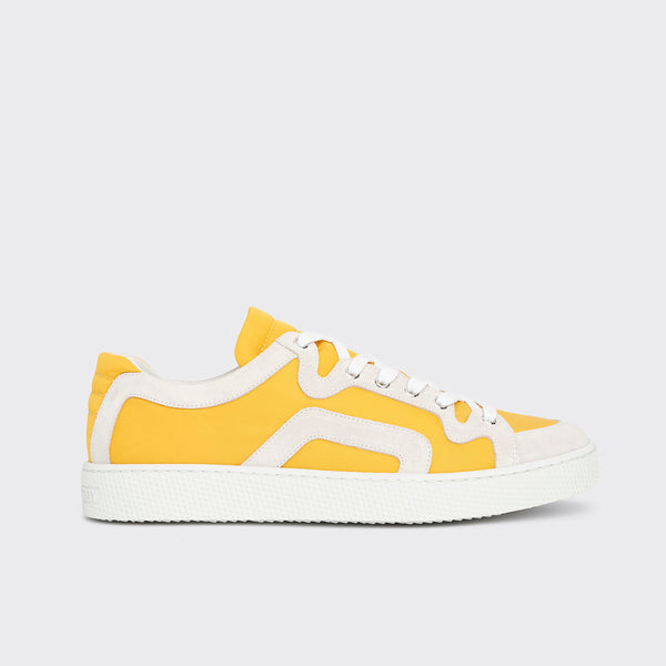 PIERRE HARDY カラフル スニーカー ALPHA sneakers for men in white leather — PIERRE HARDY