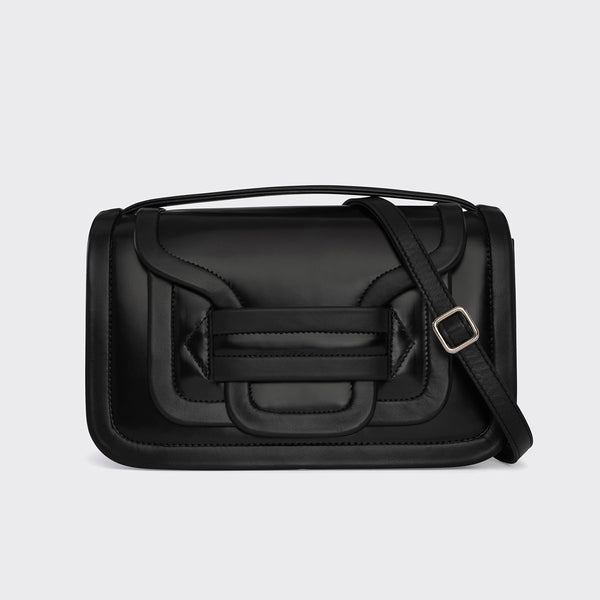ALPHA MAXI handbag for women in black leather — PIERRE HARDY